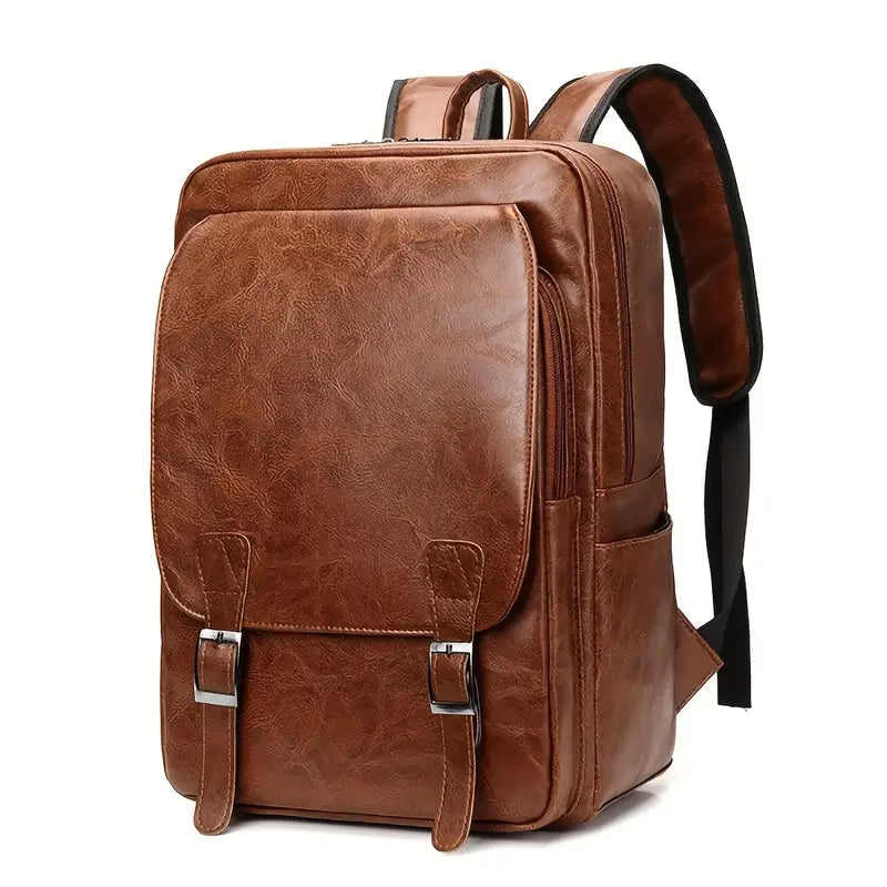 Leather backpack