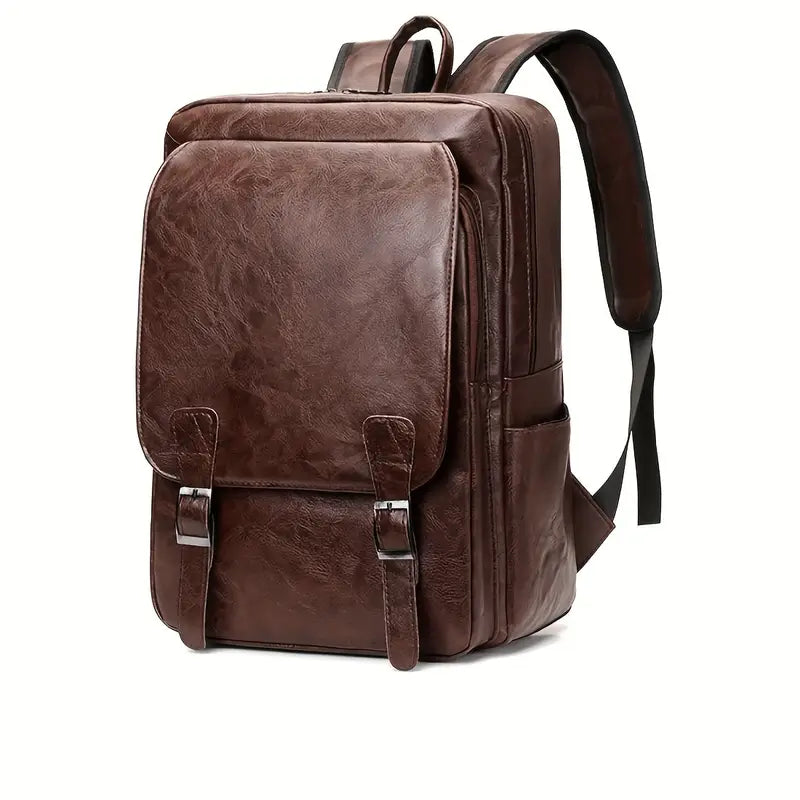 Leather backpack