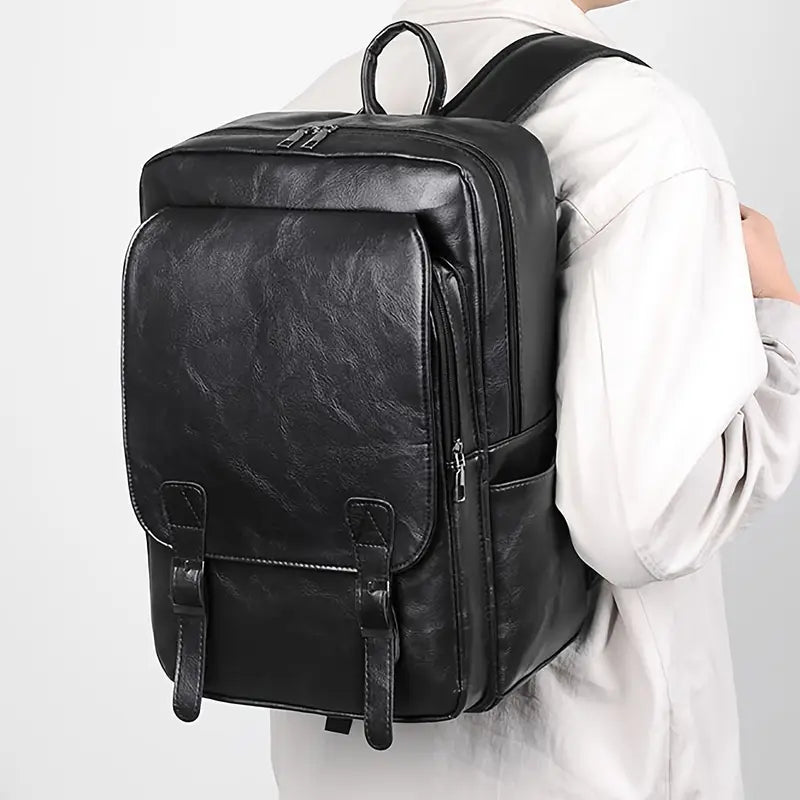 Leather backpack