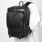 Leather backpack