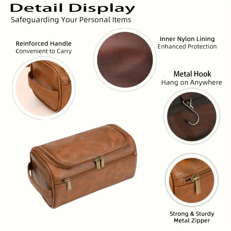 leather toiletry bag