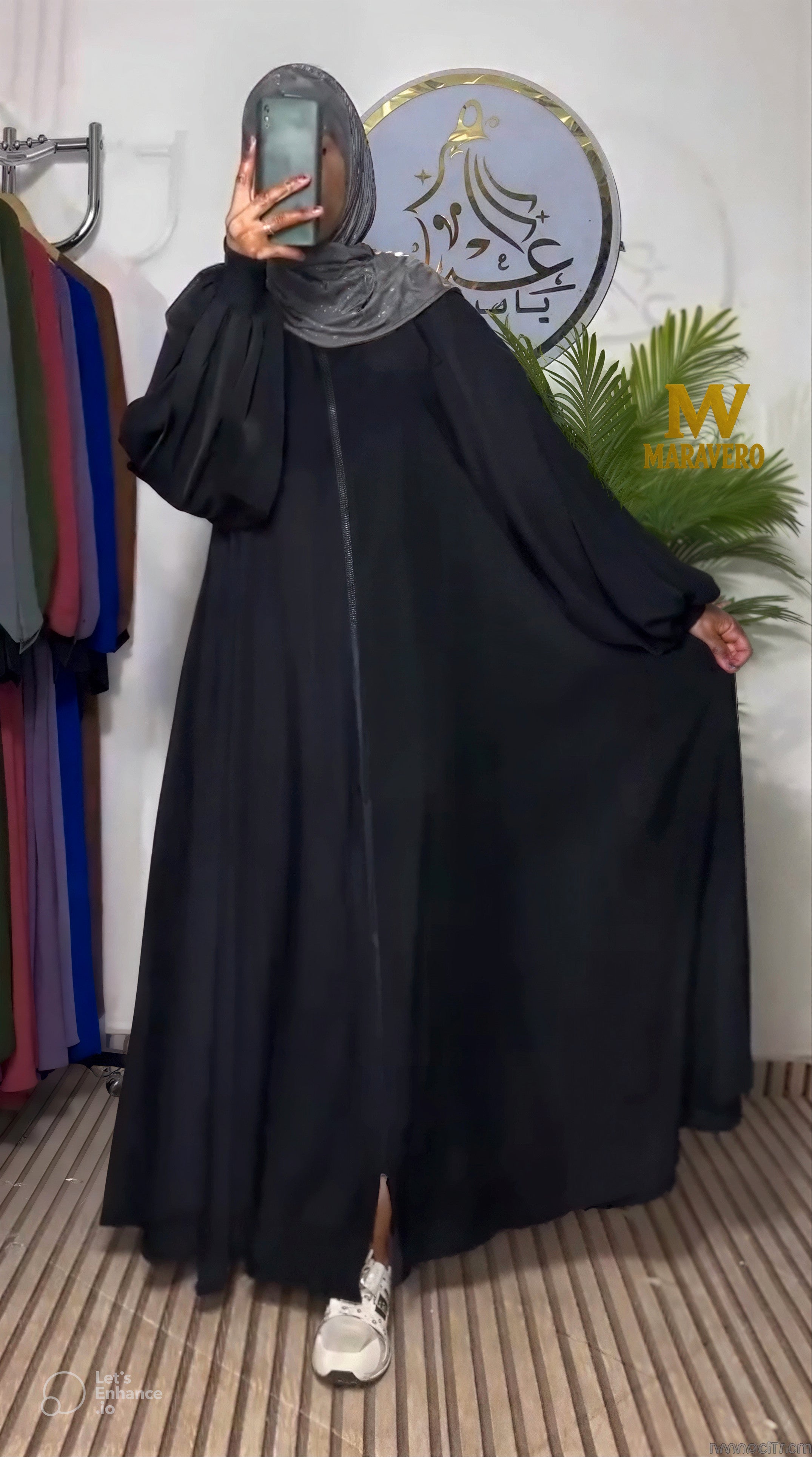 Abaya avec fermeture eclaire