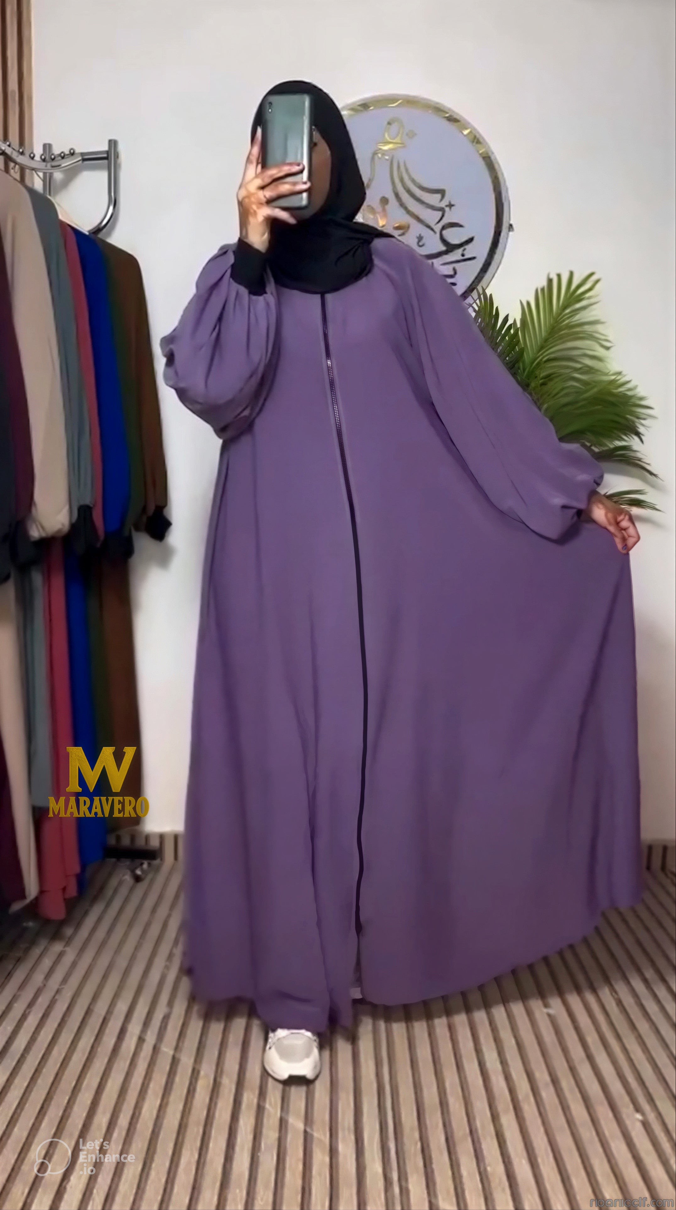 Abaya avec fermeture eclaire