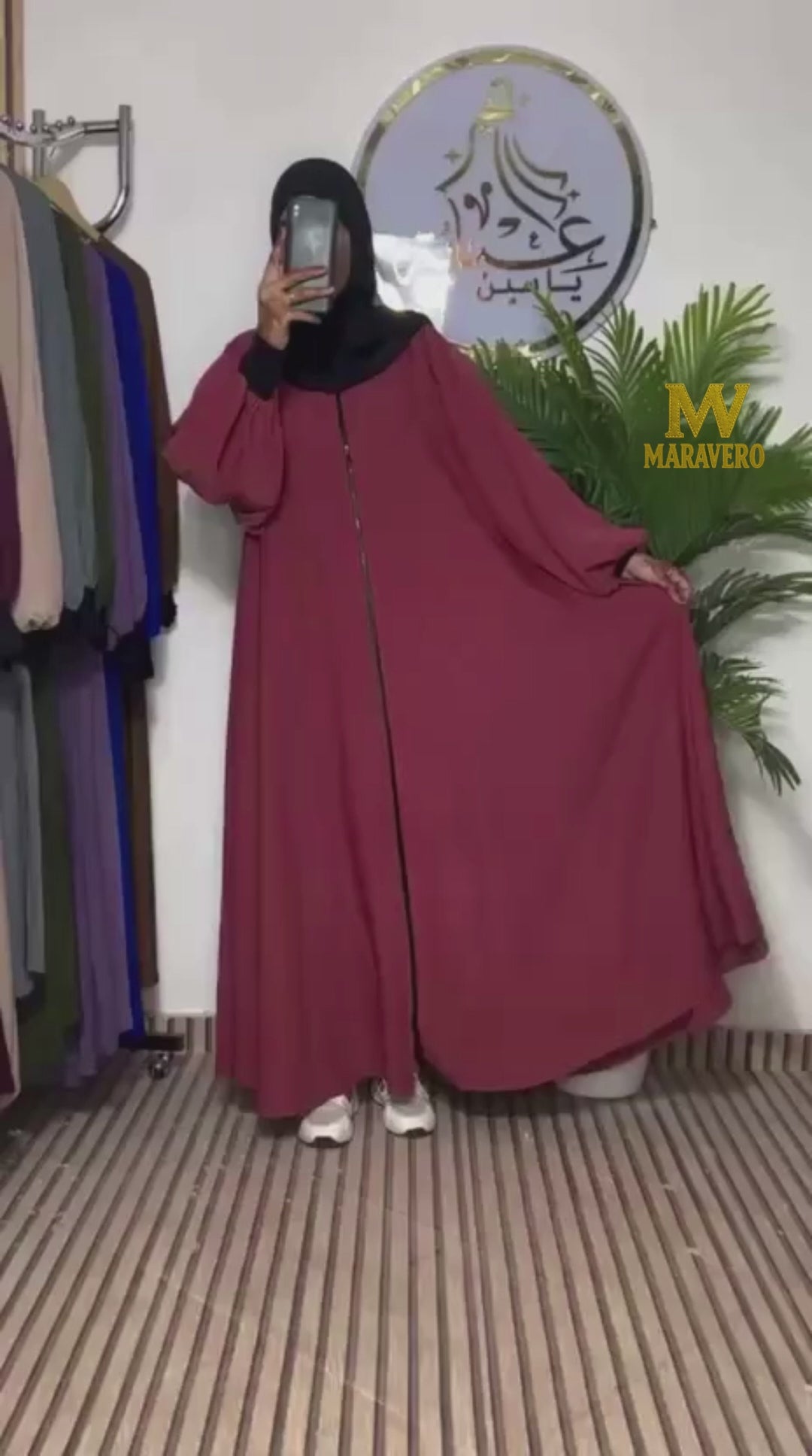 Abaya avec fermeture eclaire